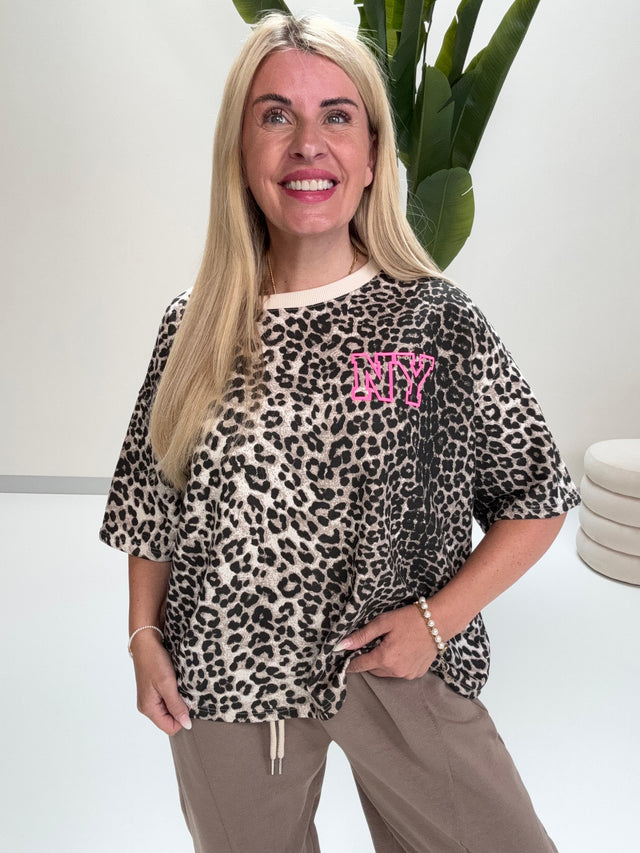 Oversize Shirt leo NEW YORK mit Rückenprint