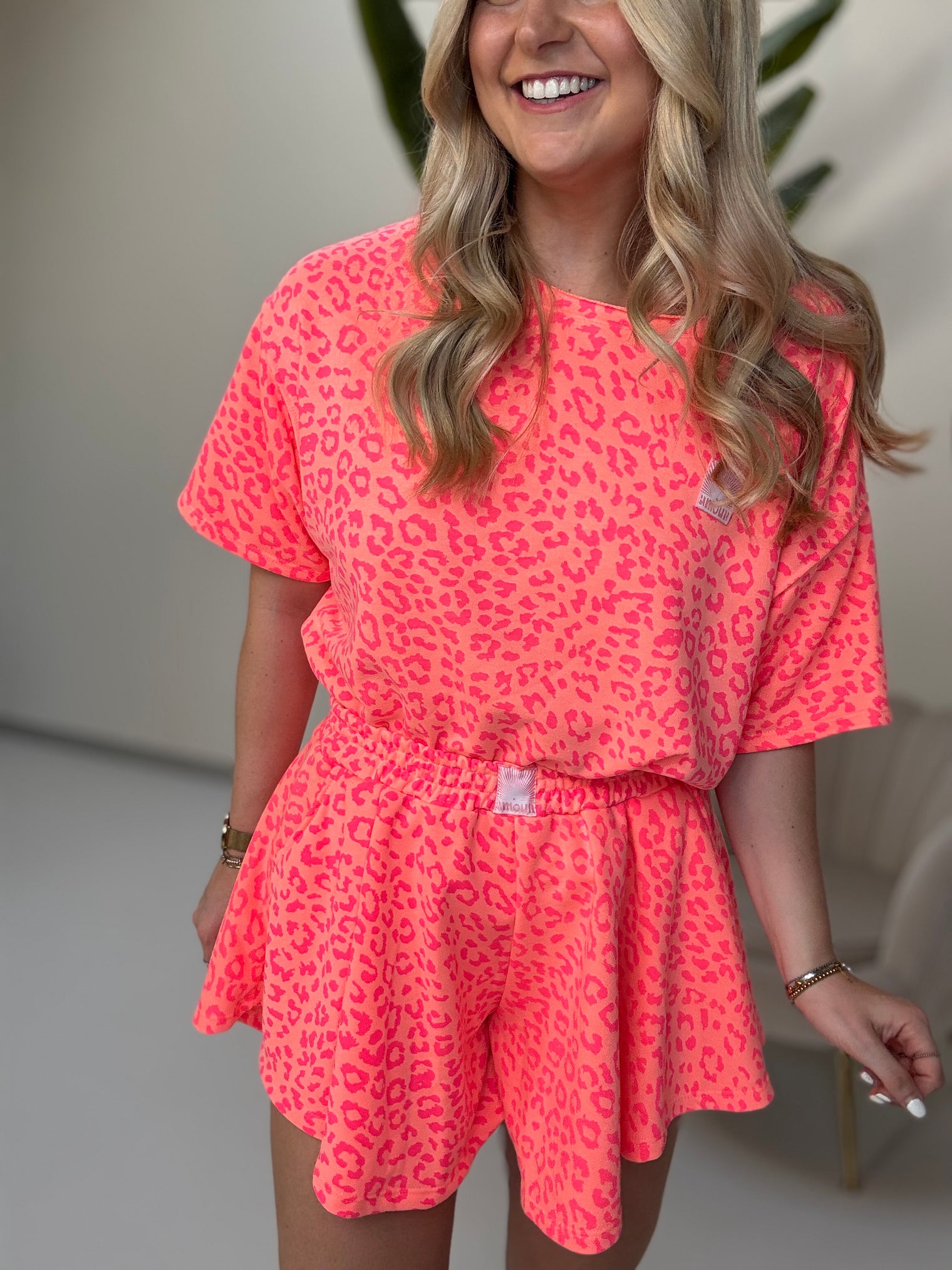 Hosenrock peach LEO LOVER AMOUR pink mit Patch
