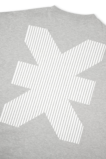 KARO KAUER T-SHIRT CROPPED GREY MELANGE