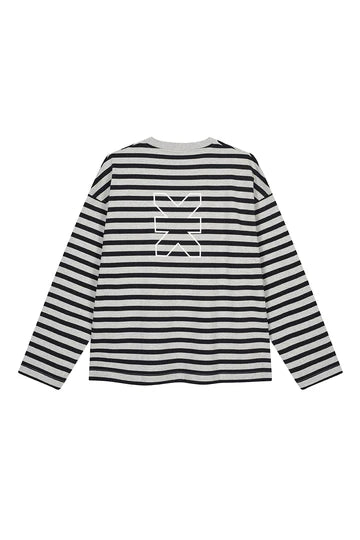 KARO KAUER LONGSLEEVE CROPPED STRIPES