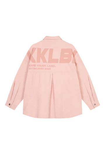 KARO KAUER DENIM OVERSHIRT ROSE
