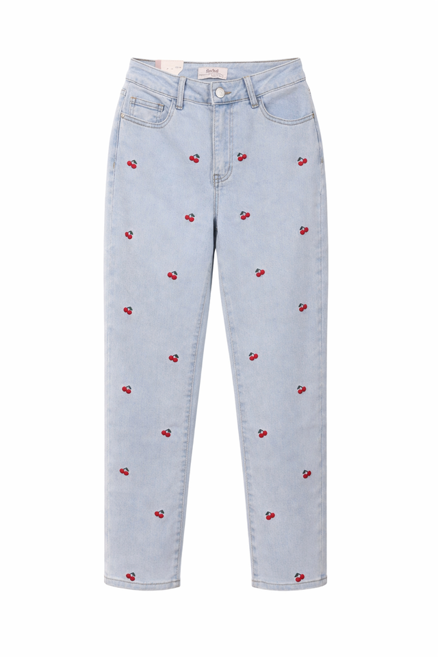Stretch Mom Jeans CHERRY LOVER