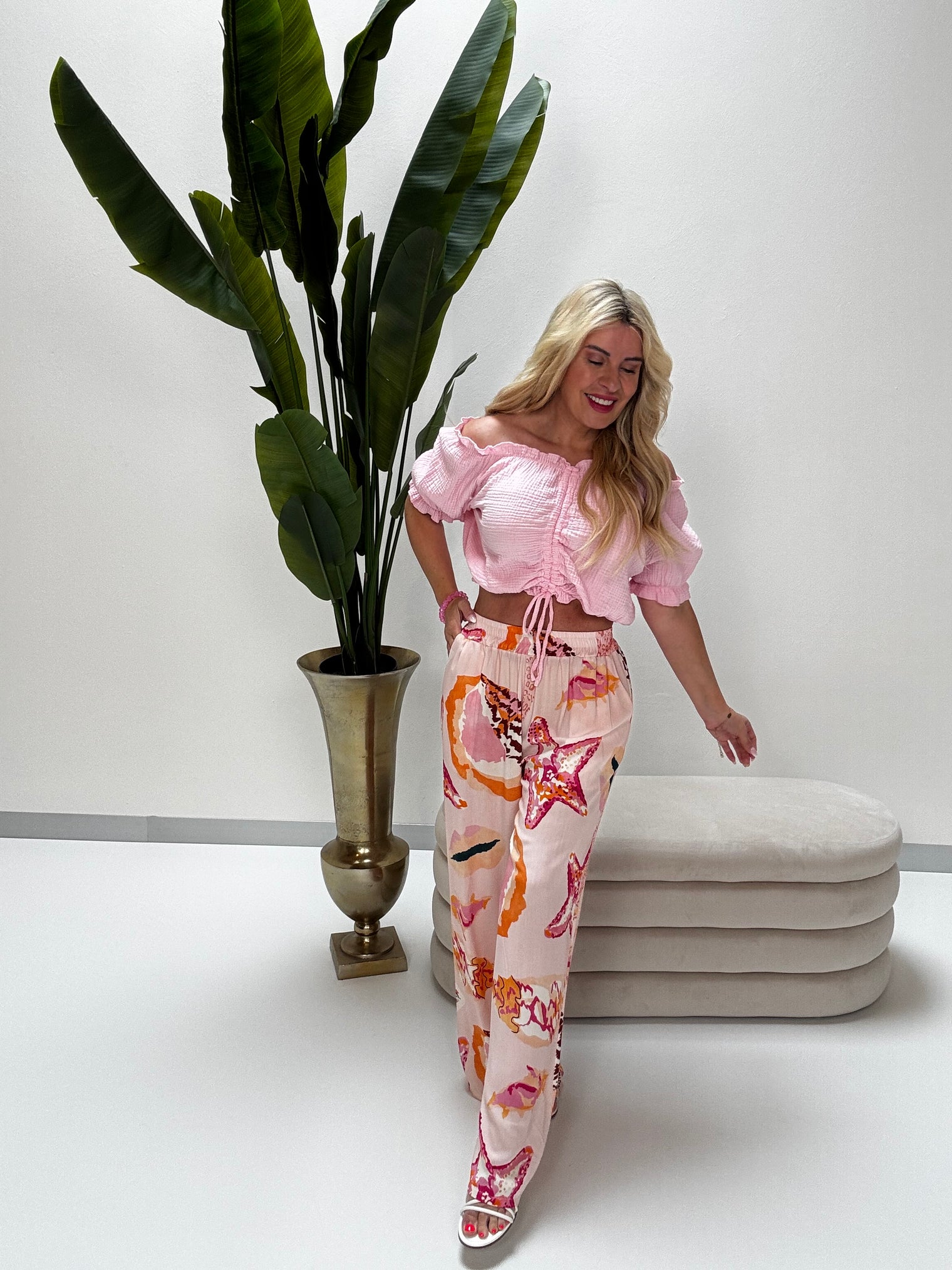 Sommer Hose OCEAN LOVER rosa/pink/orange
