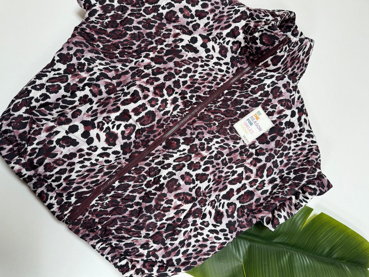 Wattierte Puffy Zipper Weste BE THE REASON FOR SMILES TODAY Leo burgundy