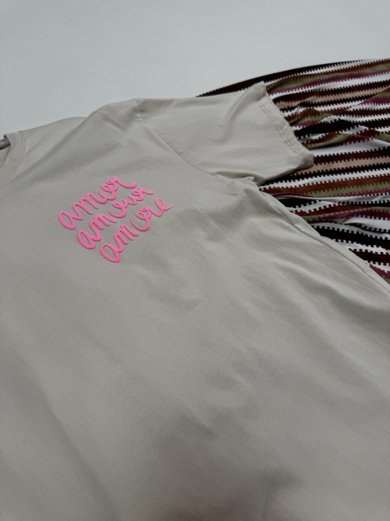 Statement Shirt creme AMORE AMORE AMORE multi