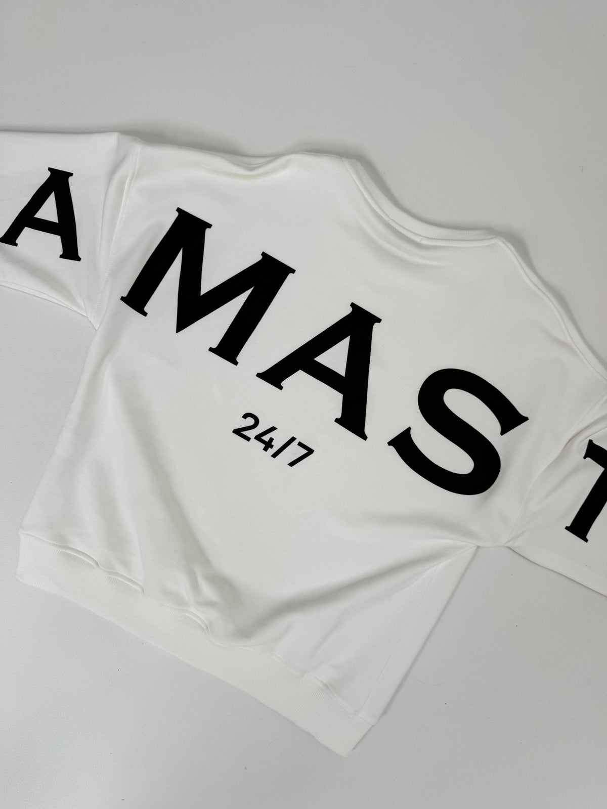 Sweater mit Rückenprint NAMASTE weiß