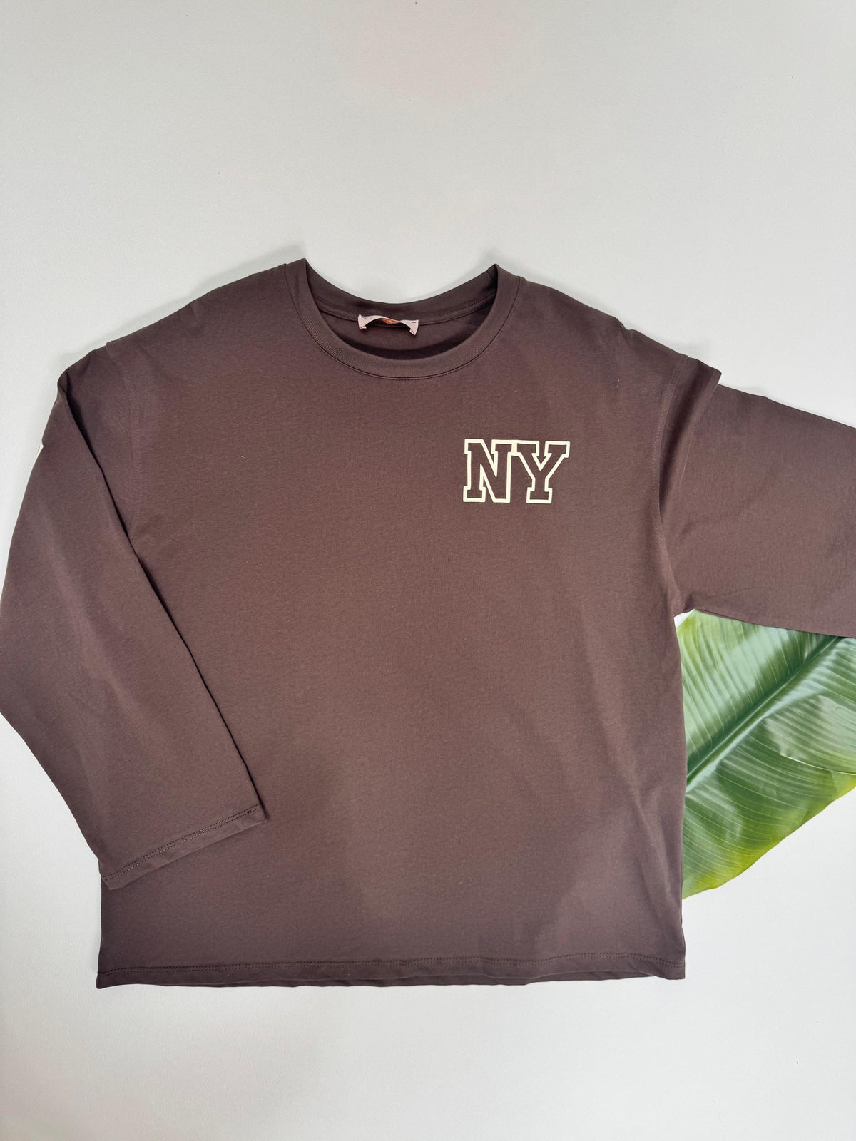 Statement Sweater braun NEW YORK