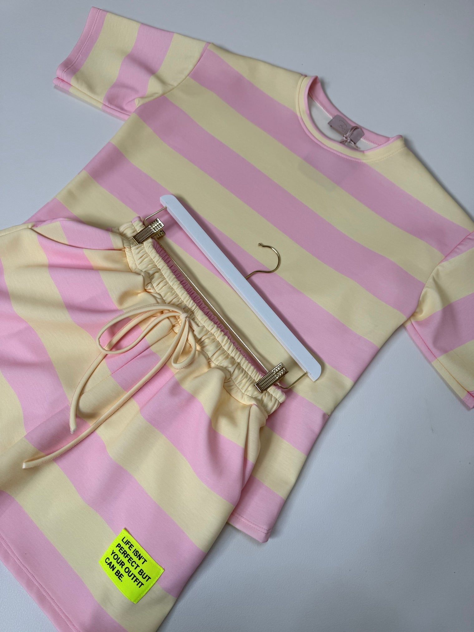 Butterstoff Sommer Set PERFECT OUTFIT rosa/gelb