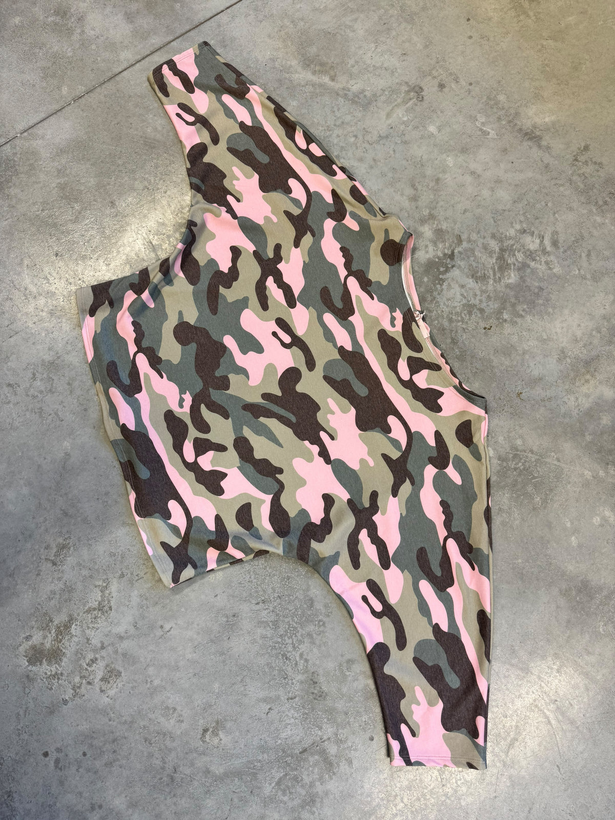 Longsleeve Camouflage grün/rosa