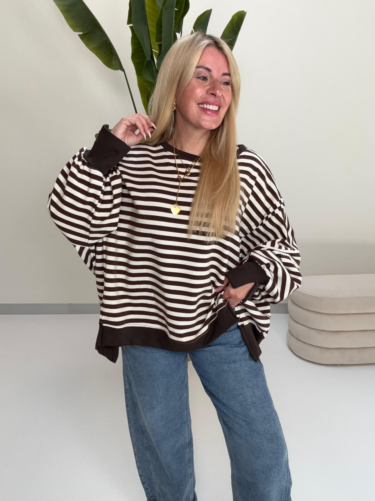 Oversize Sweater Coffee/creme COFFEE CREMA