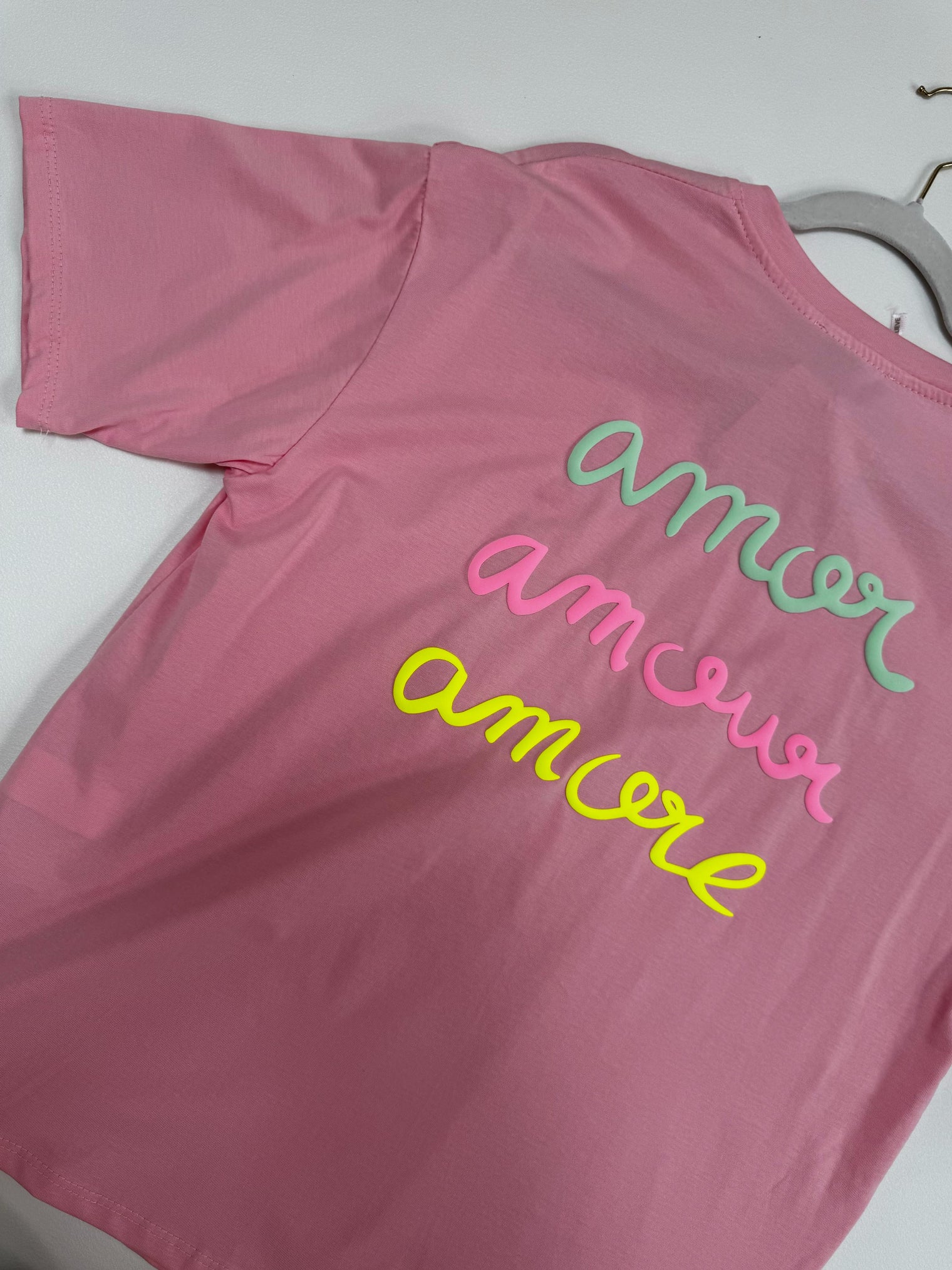 Statement Shirt rosa AMORE AMORE AMORE multi