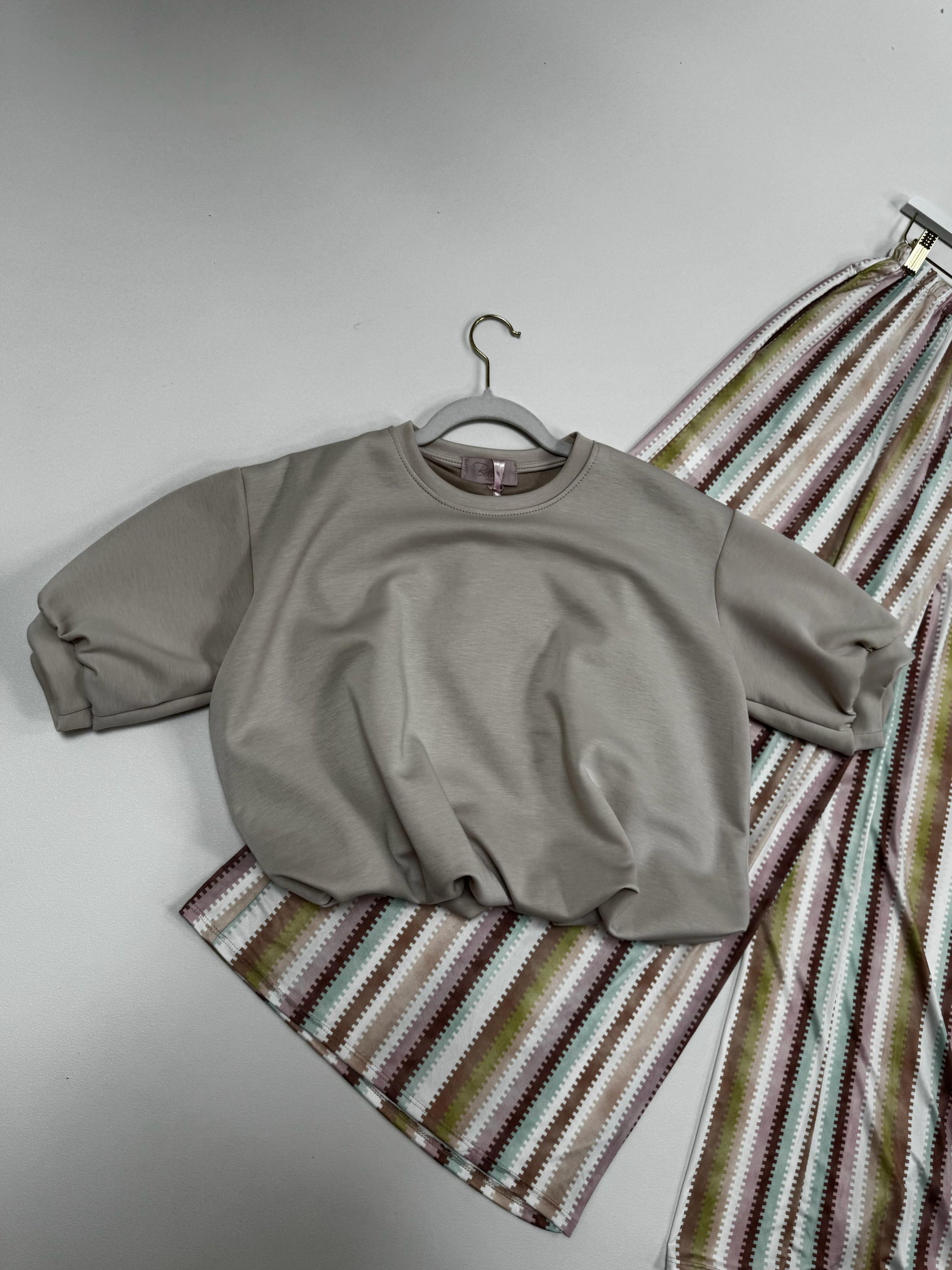 Butterstoff Shirt CROPPED COOLNESS beige
