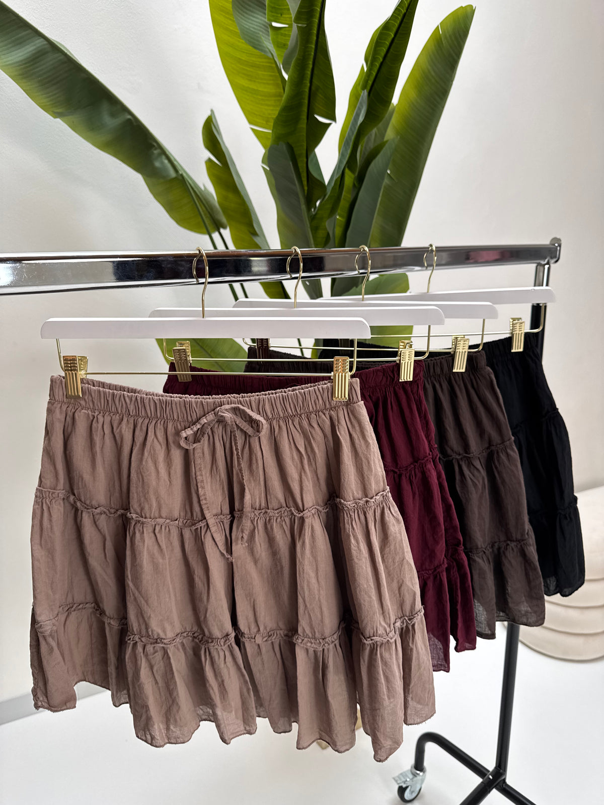 Rock mit integrierter Shorts COTTON GIRL schwarz