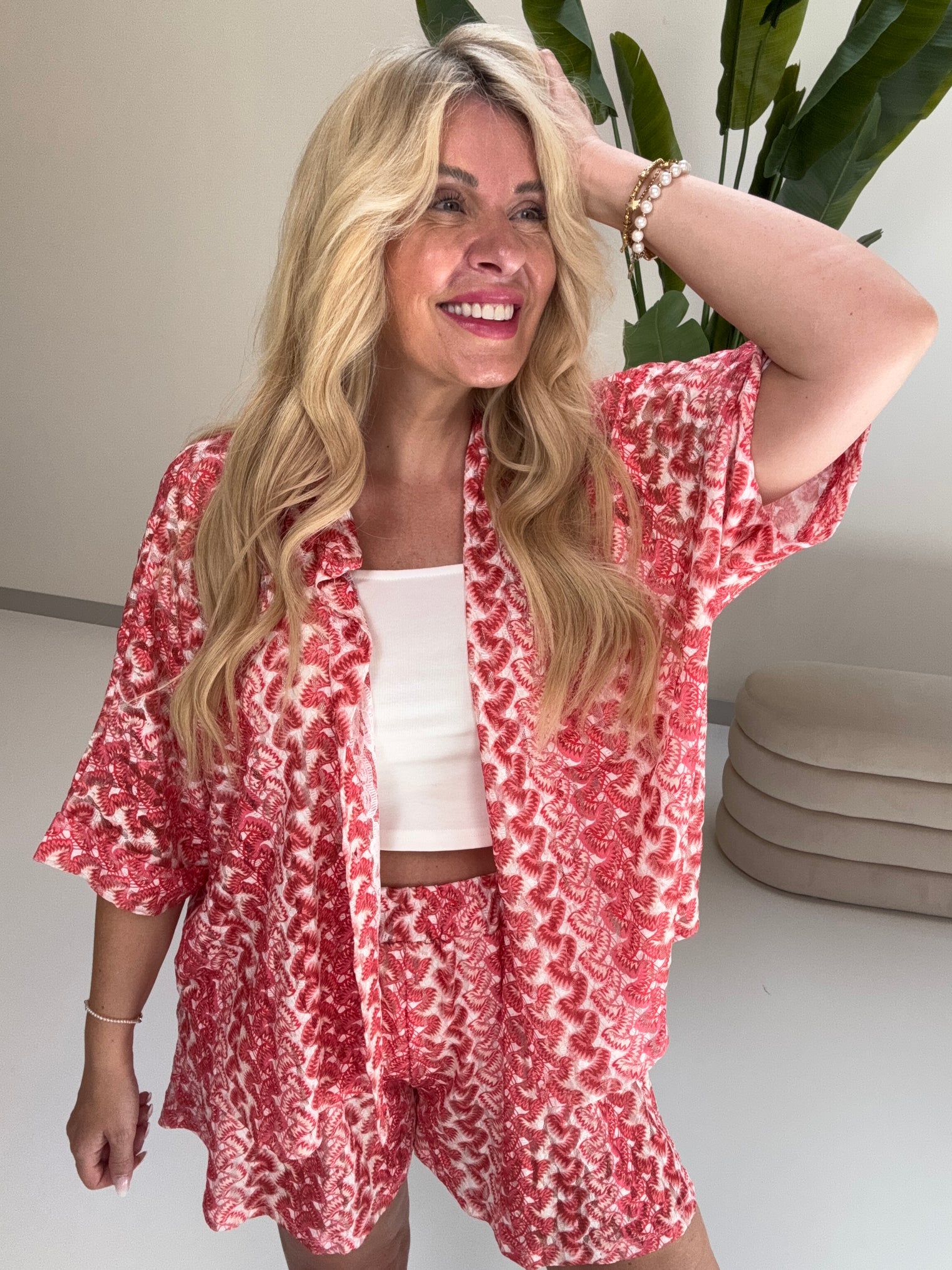 Sommer Shorts SUMMER HOT rosa/pink/rot
