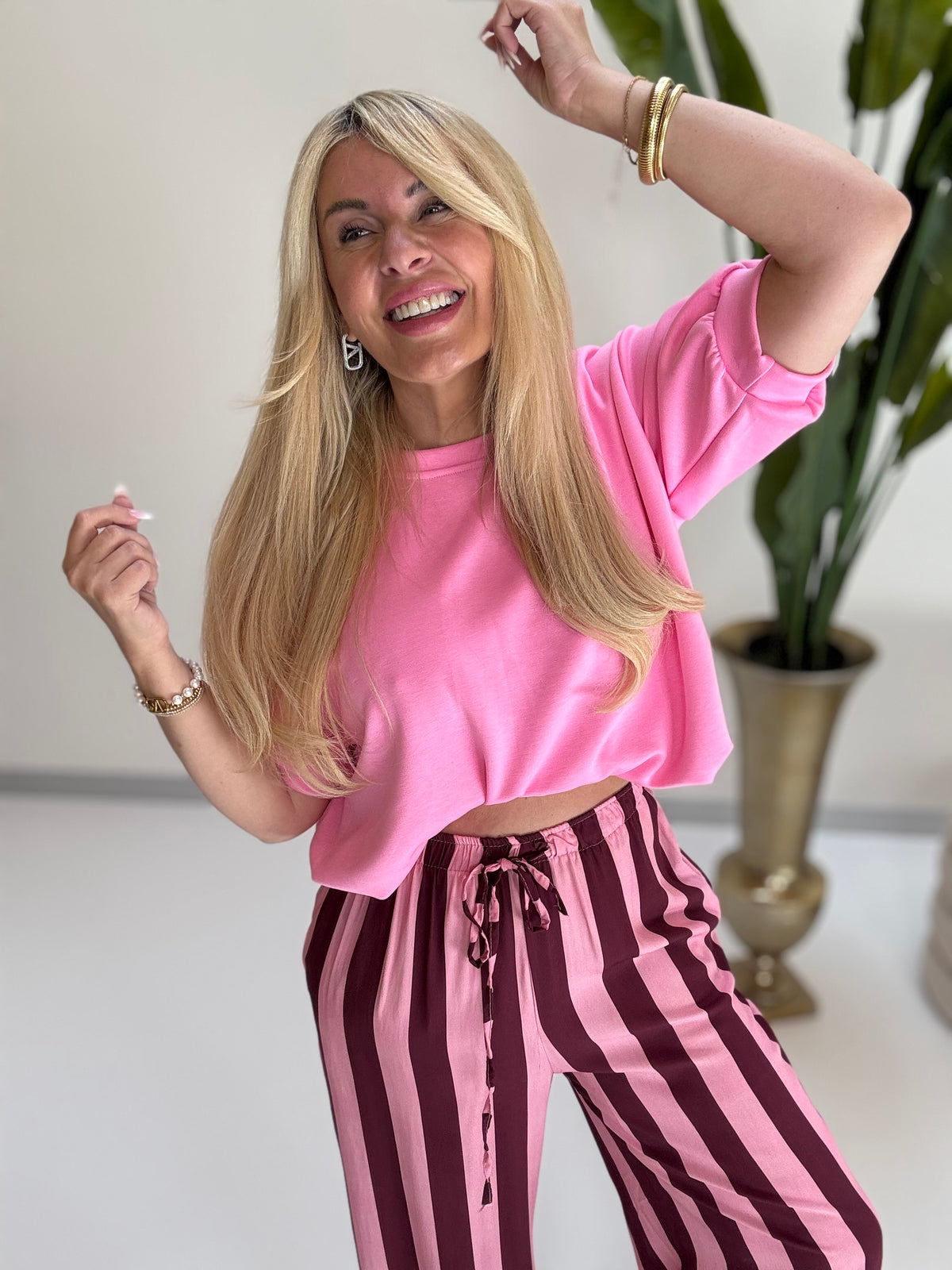 Butterstoff Shirt CROPPED COOLNESS bubblegum pink