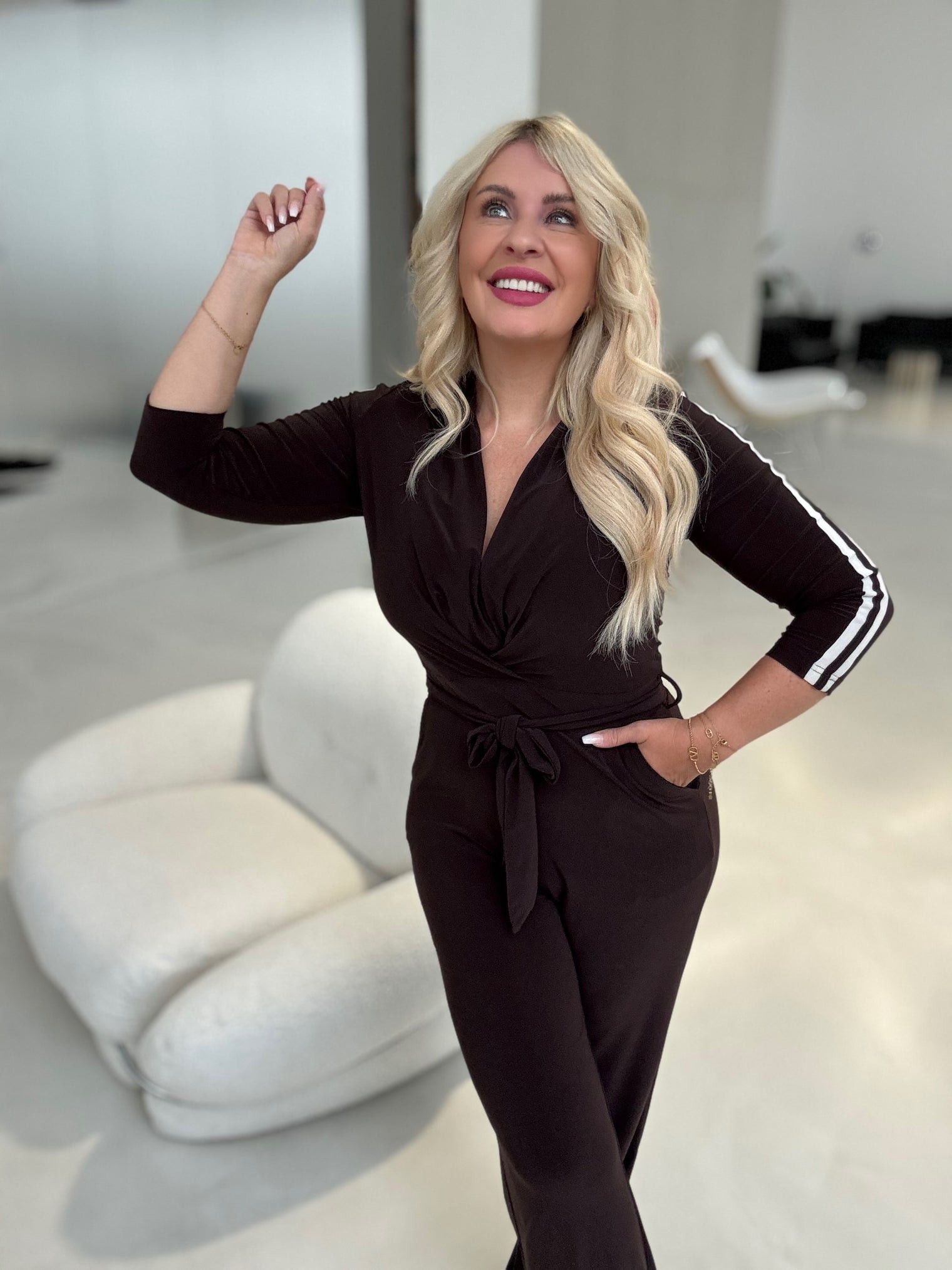 Jumpsuit ELEGANCE chocolate