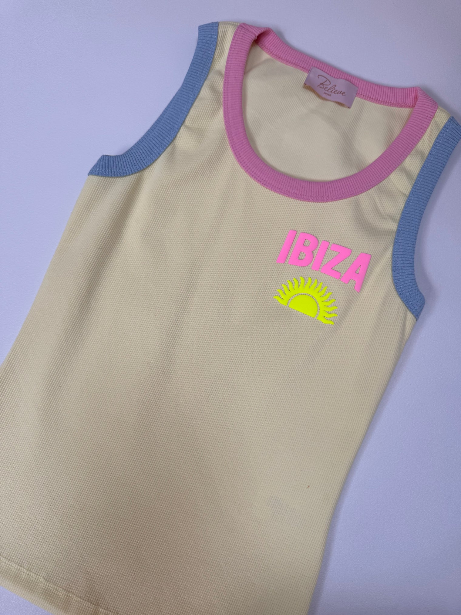 Tank Top IBIZA GIRL buttermilk lemon