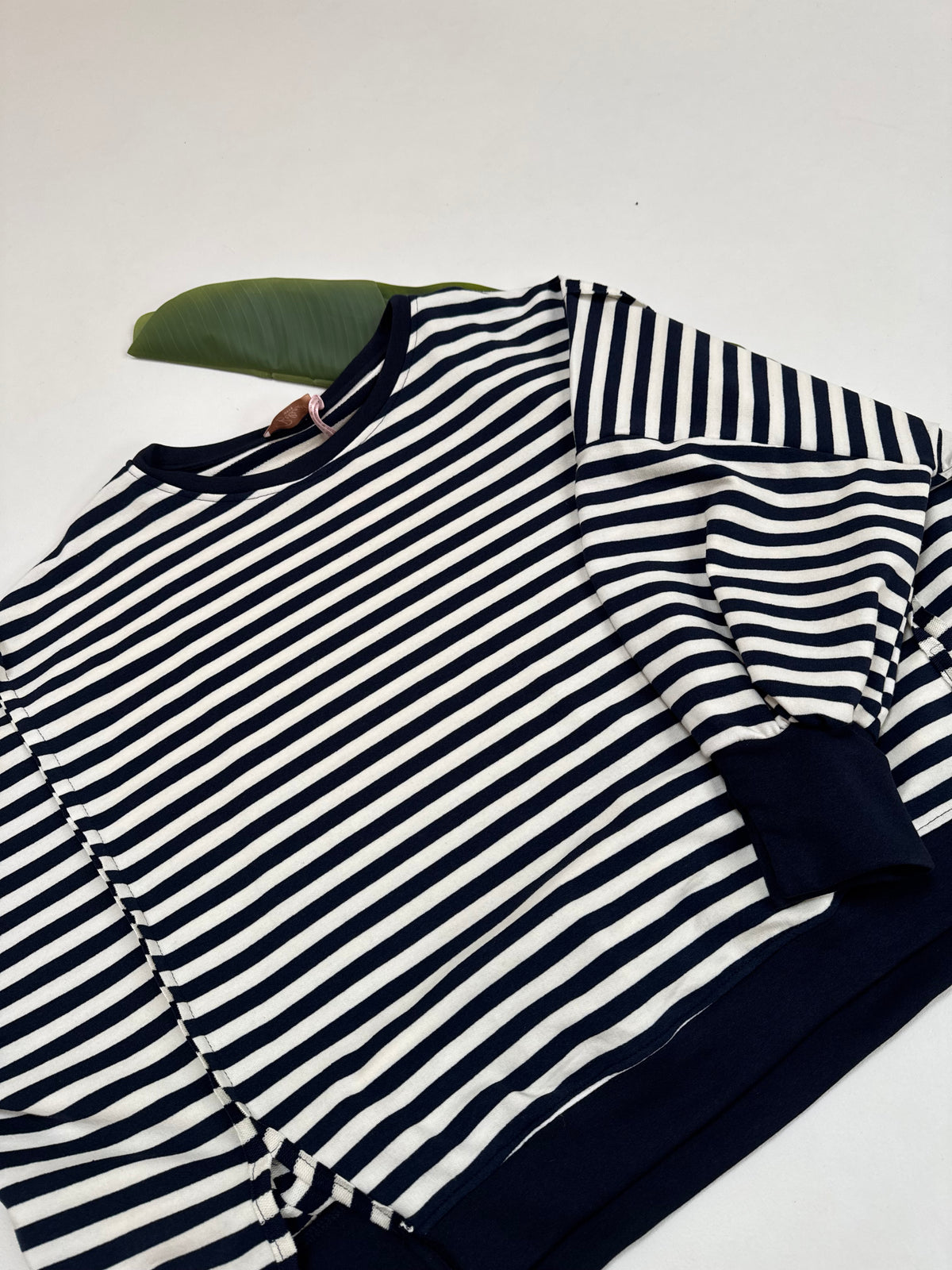 Oversize Sweater Navy/weiß NAVY WEIß