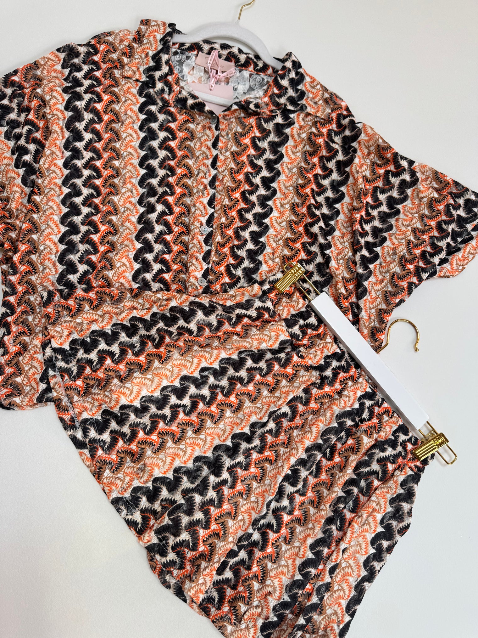 Sommer Shorts SUMMER HOT schwarz/braun/orange
