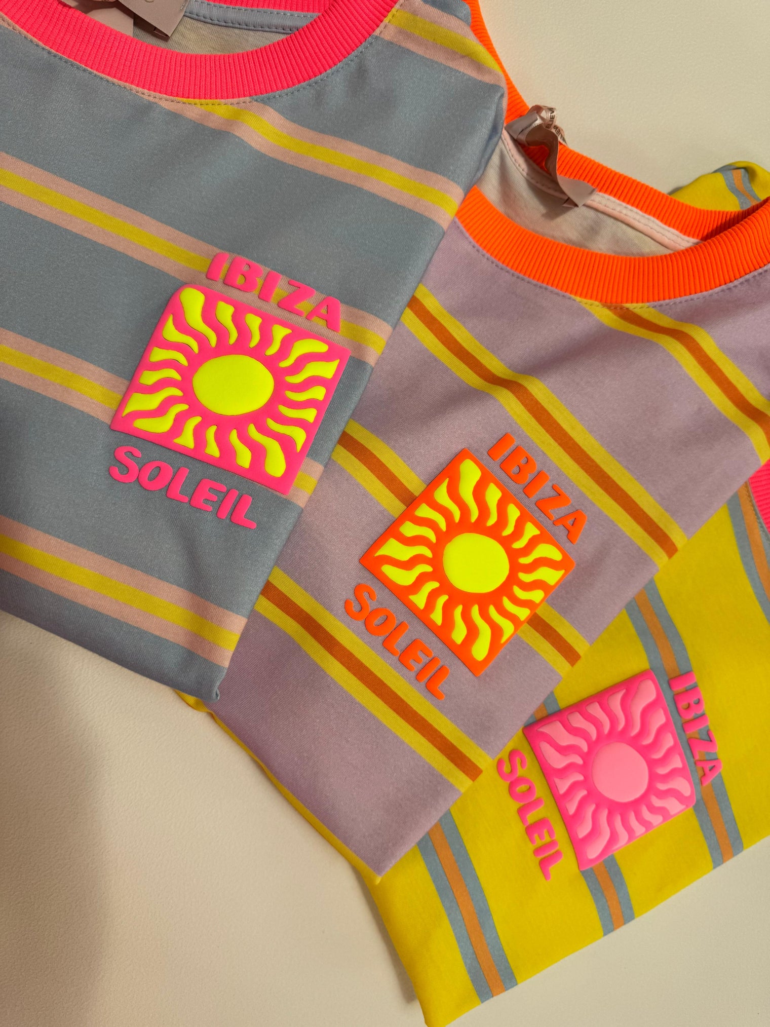 Statement Shirt IBIZA SOLEIL blau gestreift