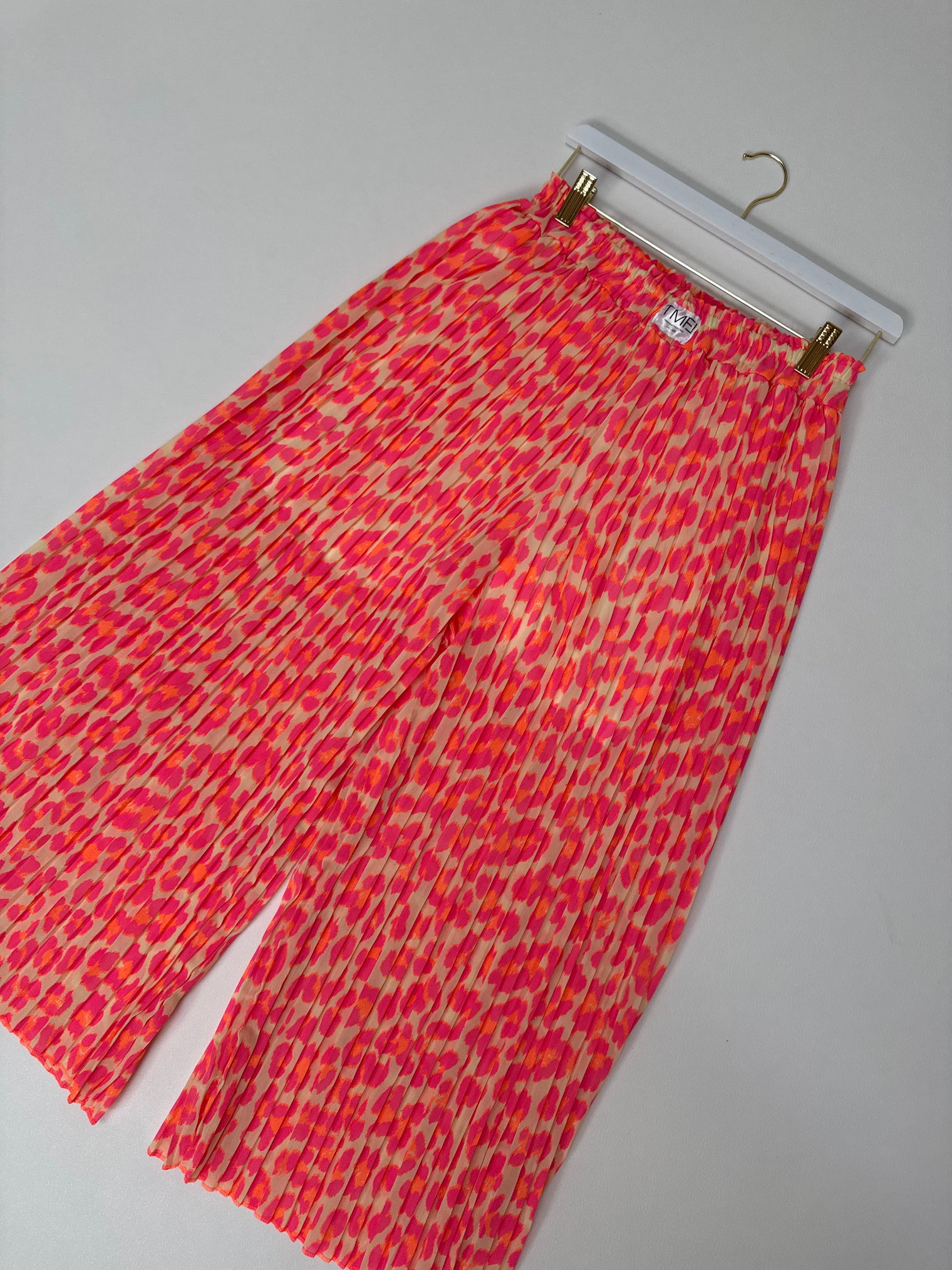 Signature Plisseehose gelb LEO POWER pink/orange