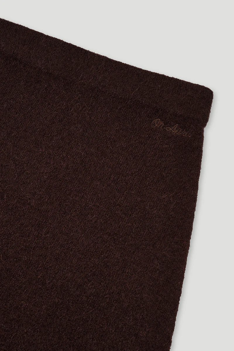 OH APRIL Insa Knit Skirt Truffle