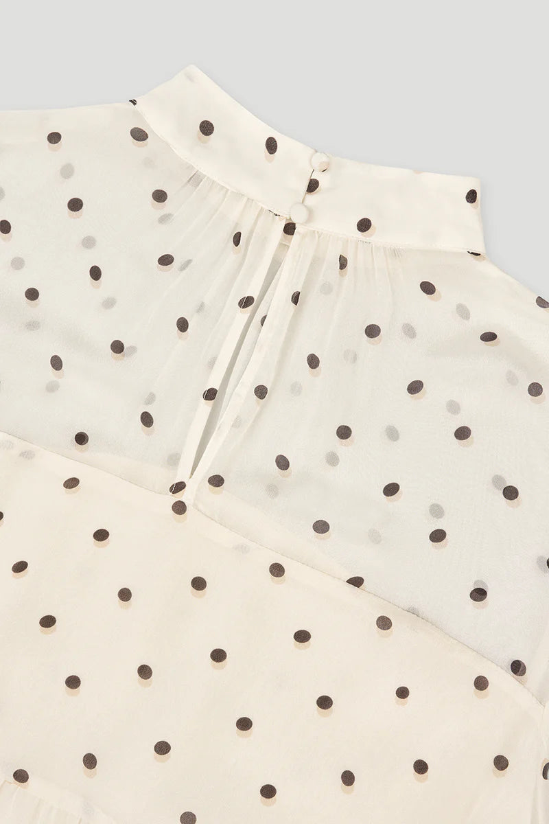 OH APRIL Lavinia Volant Dress Polkadot