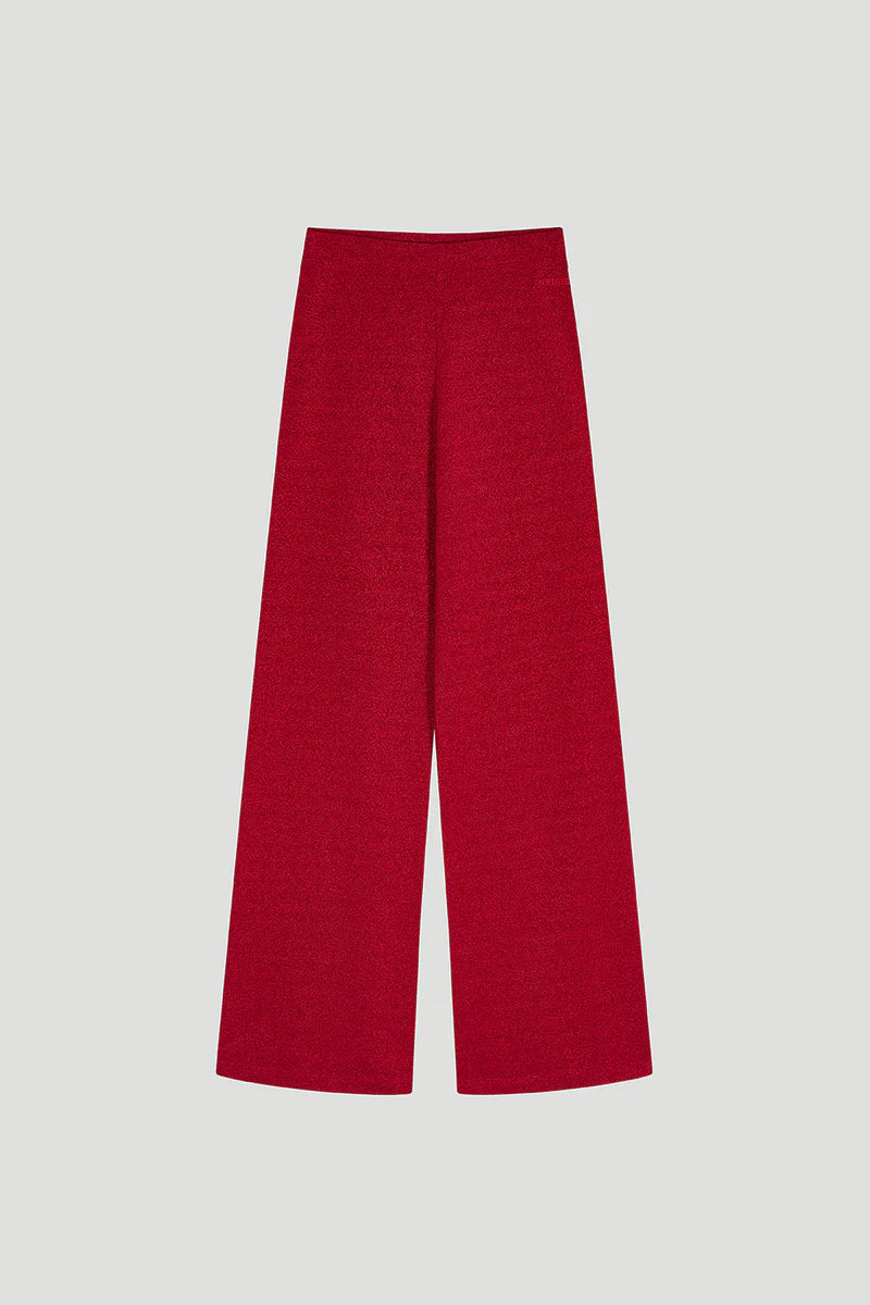 OH APRIL Loui Flared Pants Maroon