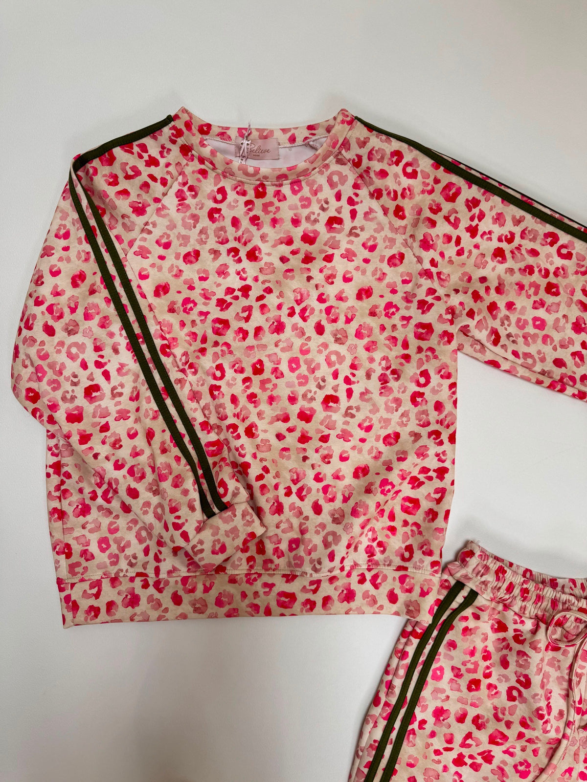 Butterstoff Sweater LEO LOUNGE creme/pink