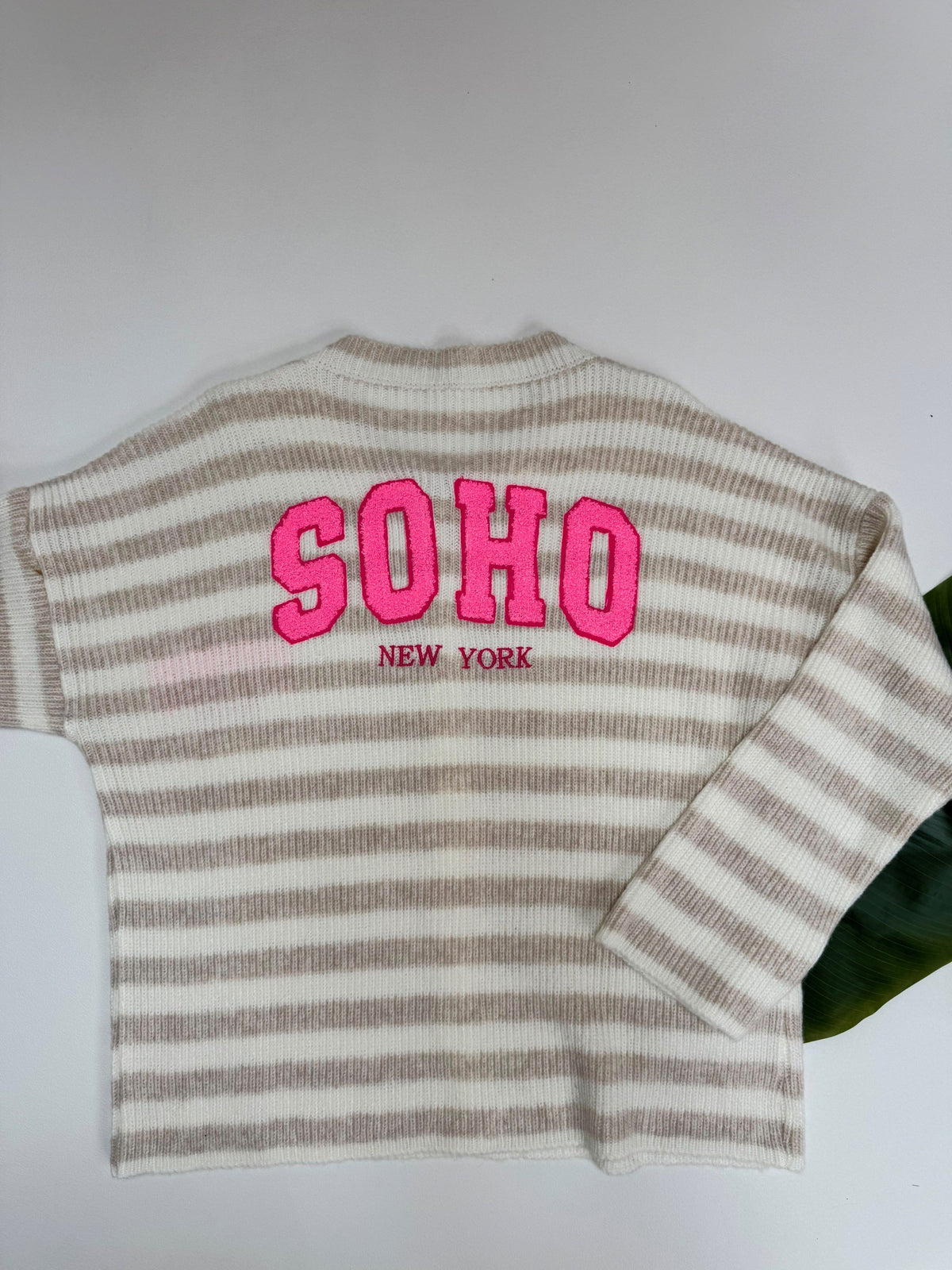 Strickjacke SOHO creme/weiß