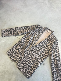 Stretch Butterstoff Blazer LOOK TO THE SKY LEO taupe/schwarz