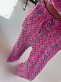 Musselin Hose ON FIRE rosa/lila/pink