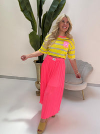 Statement Shirt IBIZA SOLEIL gelb gestreift