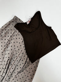 Signature Crop Top SOFTLY BASIC coffee