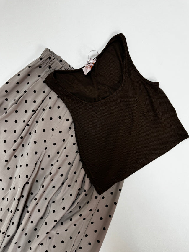 Signature Crop Top SOFTLY BASIC coffee