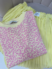 Signature Plisseehose buttermilk lemon mit Patch