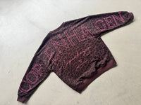 Sweater mit Rückenprint COPENHAGEN LEO Braun Pink