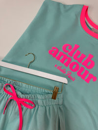 Statement Shirt türkis/pink CLUB AMOUR