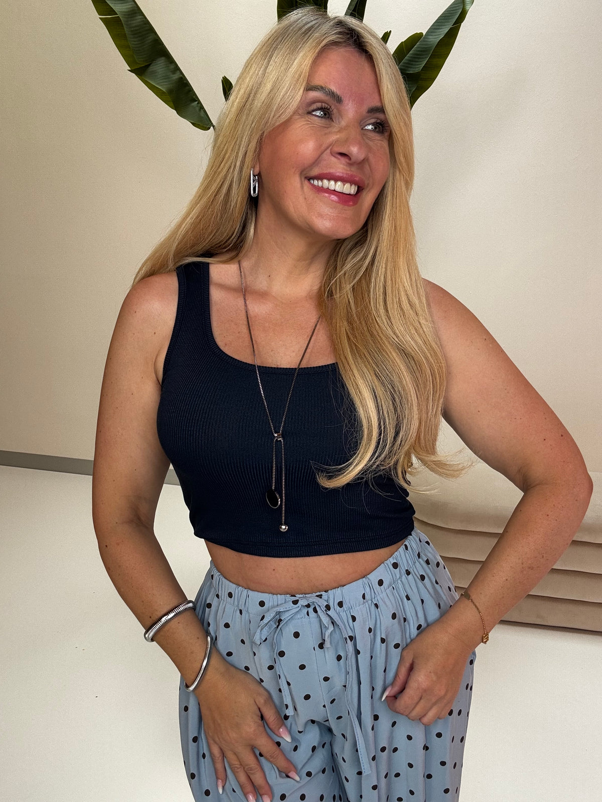 Signature Crop Top SOFTLY BASIC blueberry