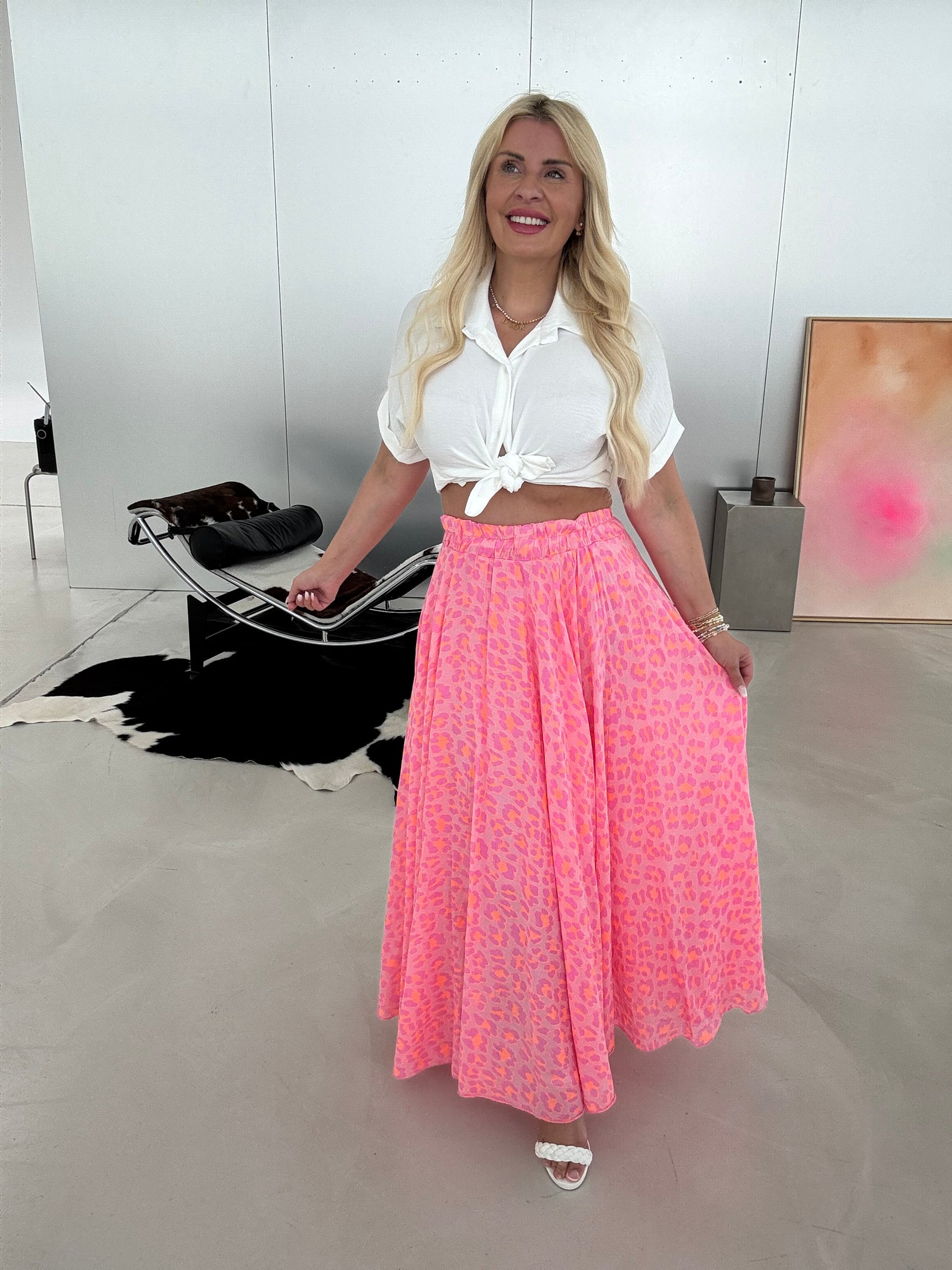 Bluse kurzarm weiß zum knoten