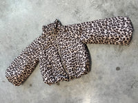 Jacke PUFFY POWER mit Reißverschluss taupe Leo