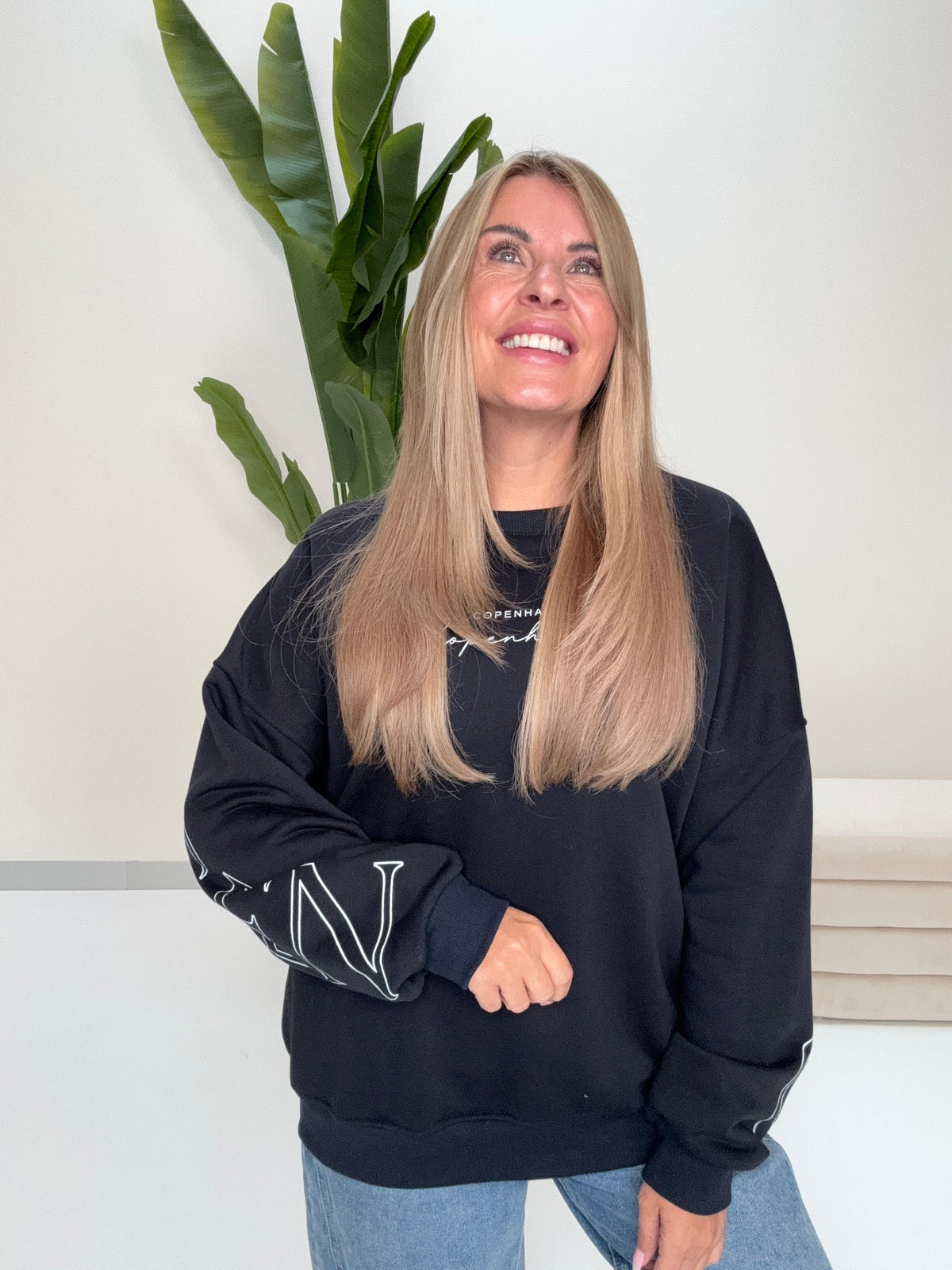 Sweater mit Rückenprint COPENHAGEN dark navy