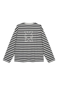 KARO KAUER LONGSLEEVE CROPPED STRIPES