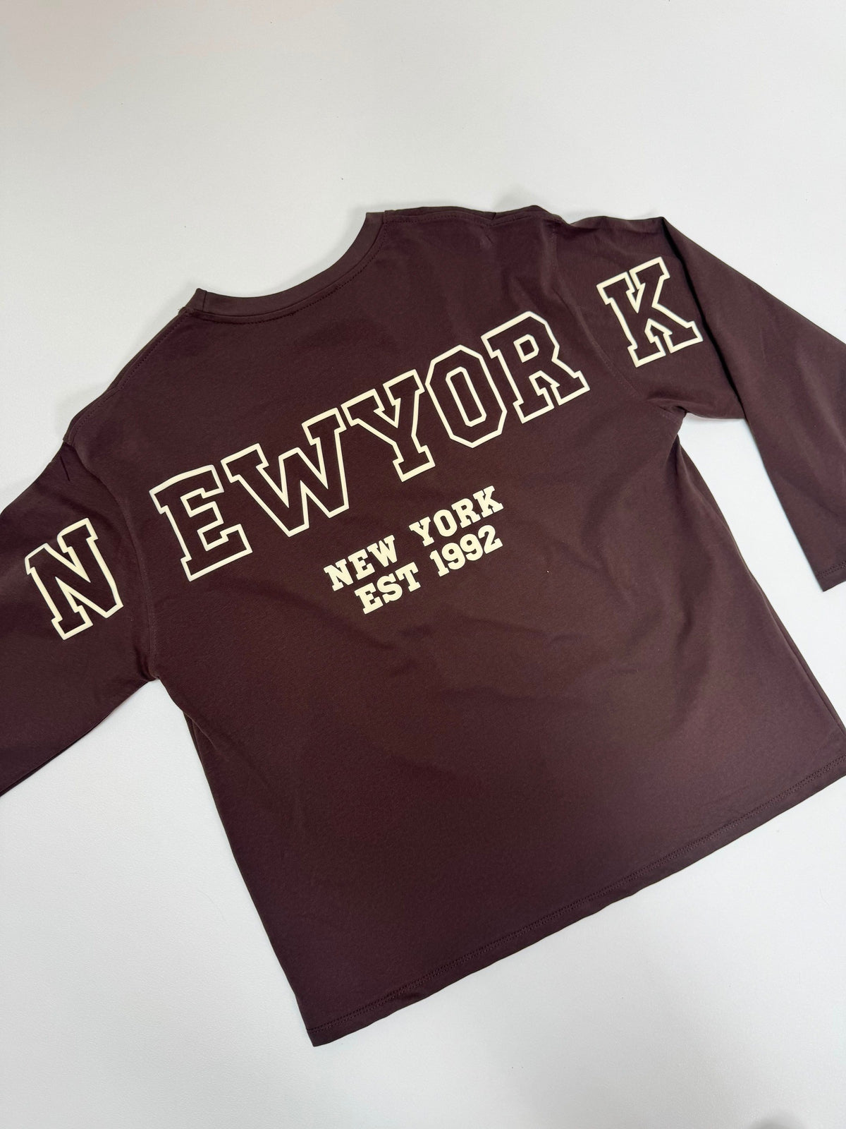 Statement Sweater braun NEW YORK