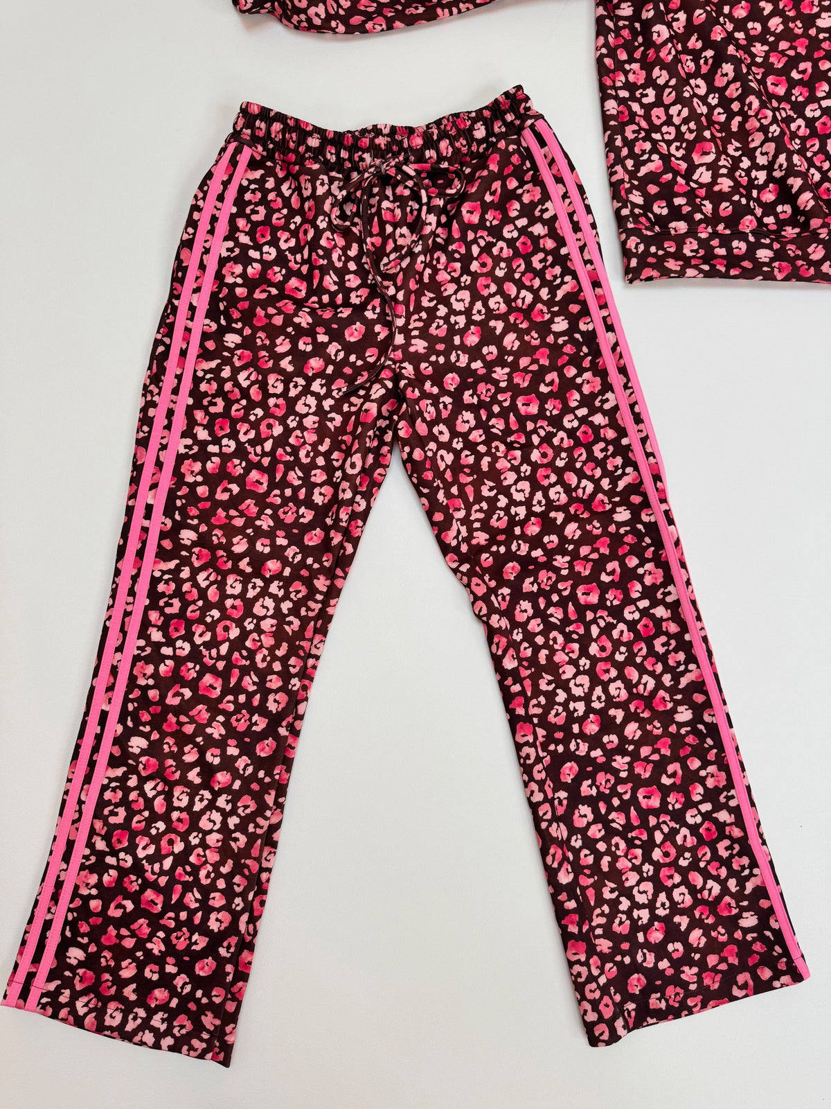 Butterstoff Hose LEO LOUNGE braun/pink