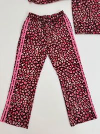 Butterstoff Hose LEO LOUNGE braun/pink