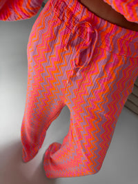 Musselin Hose ON FIRE rosa/pink/orange