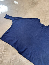 Fledermauspullover Feinstrick navy
