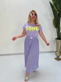 Statement Shirt flieder SOHO hot gelb