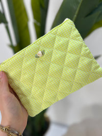 Bag ROSALIE VICHY in lemon